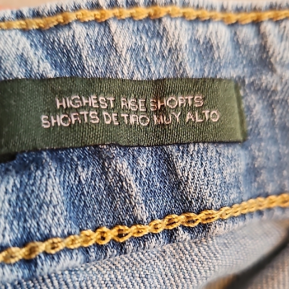 Wild Fable Blue Jean Shorts Distressed - Picture 3 of 7